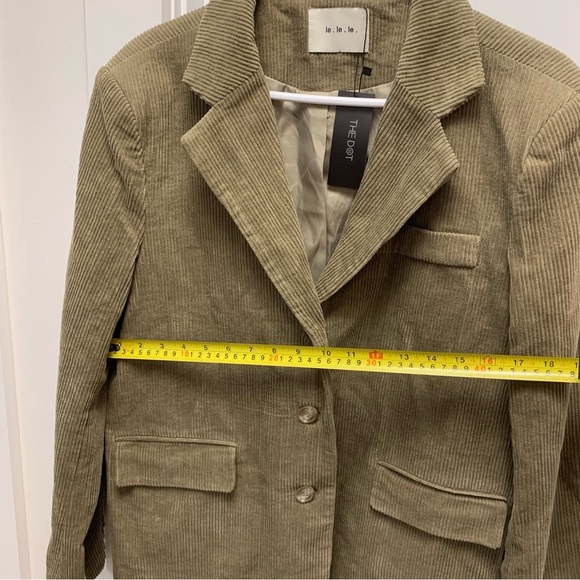 Oversized olive green boyfriend blazer - Picture 5 of 5